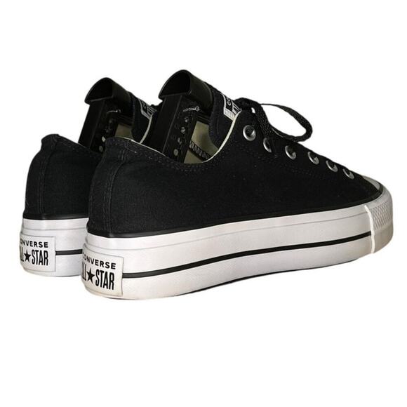 ***SOLD*** Converse All Star CTAS 70 OX Platform Sneakers Size 10 Black White - Picture 4 of 6